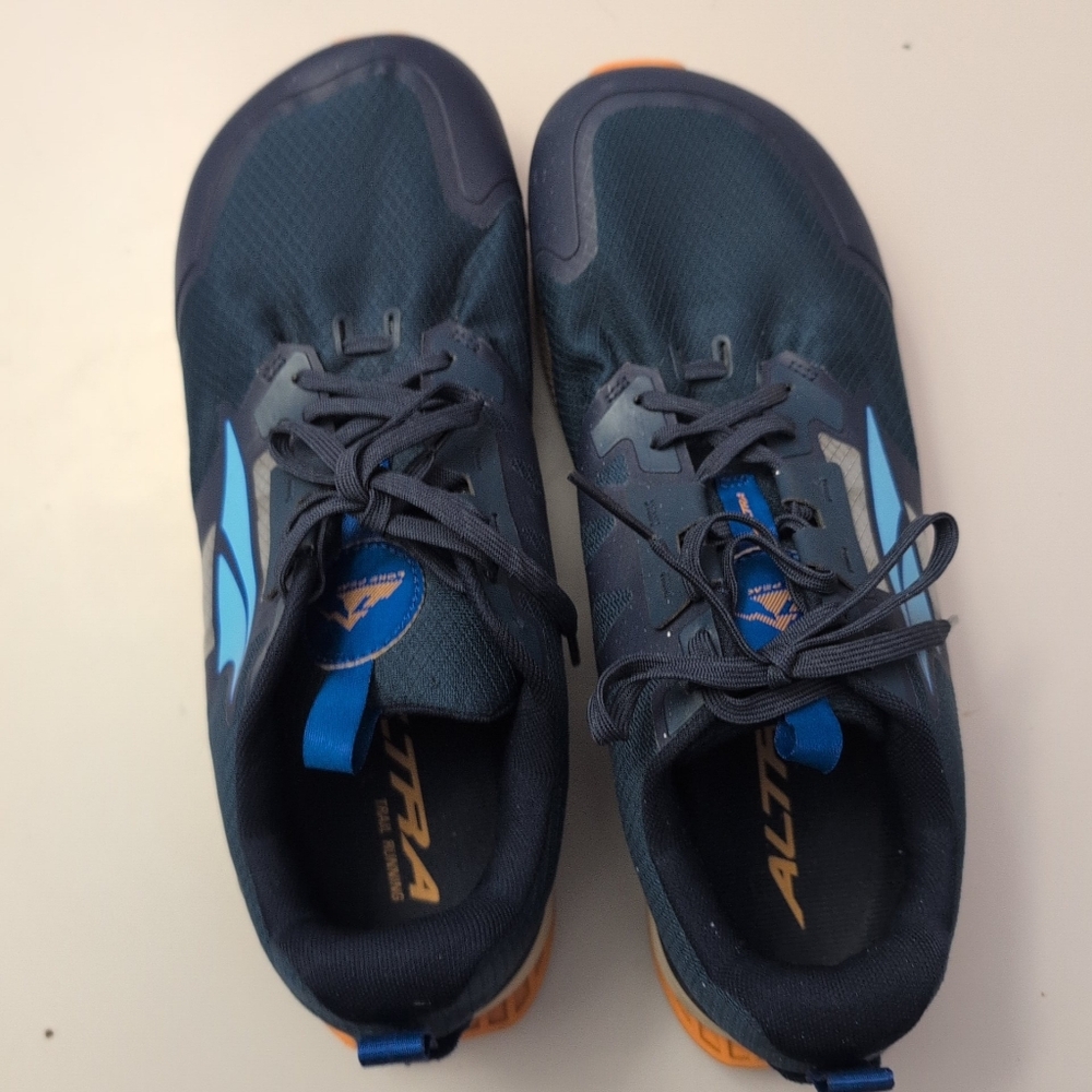 Altra Lone Peak 7 Blue and Orange Running Shoes Men 10 Wide